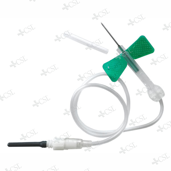 Ago a farfalla per Vacutainer con adattatore e sicurezza