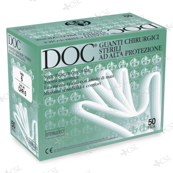 Guanto in lattice sterile chirurgico