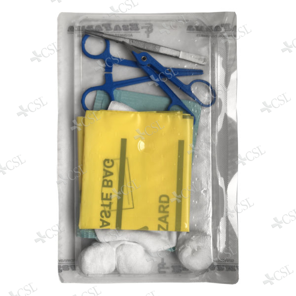 Kit per medicazione completo di pinza Kelly