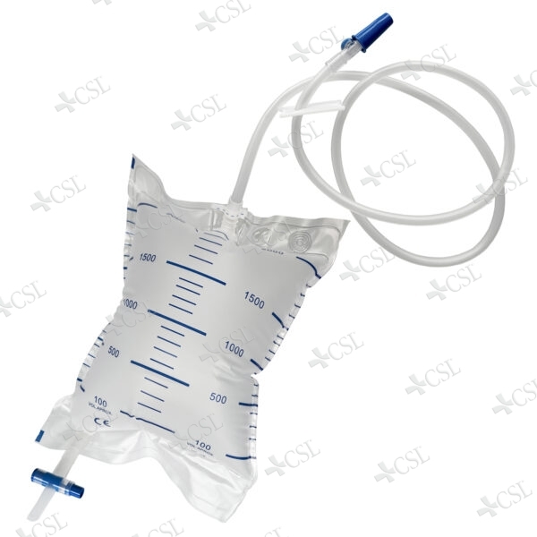 Sacca urina sterile circuito chiuso tubo 120