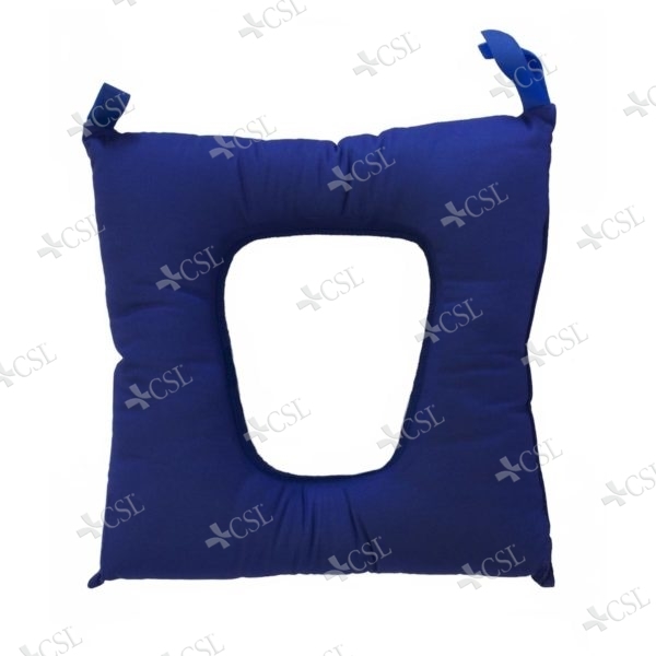 Cuscino fibra cava siliconata con foro