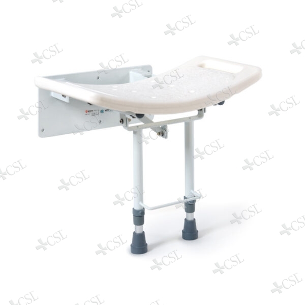 Sedile per doccia da parete con piedini
