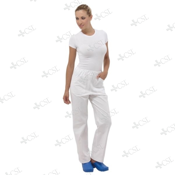 Pantalone unisex bianco