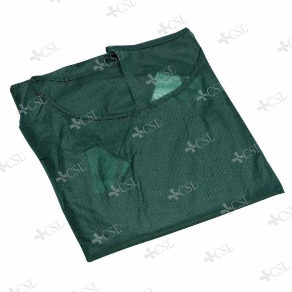 Camice monouso in TNT verde STERILE