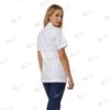 Casacca donna cotone elasticizzato bianca - immagine 2