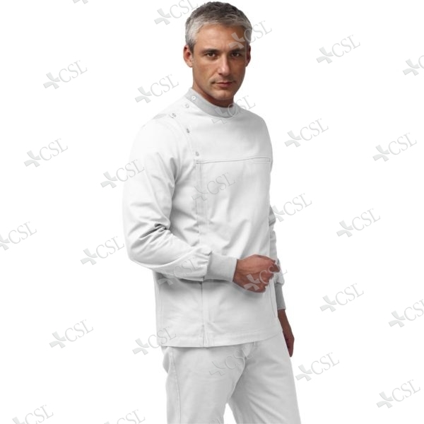 Casacca dentista uomo bianco