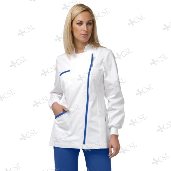 Casacca donna manica lunga profilo bluette