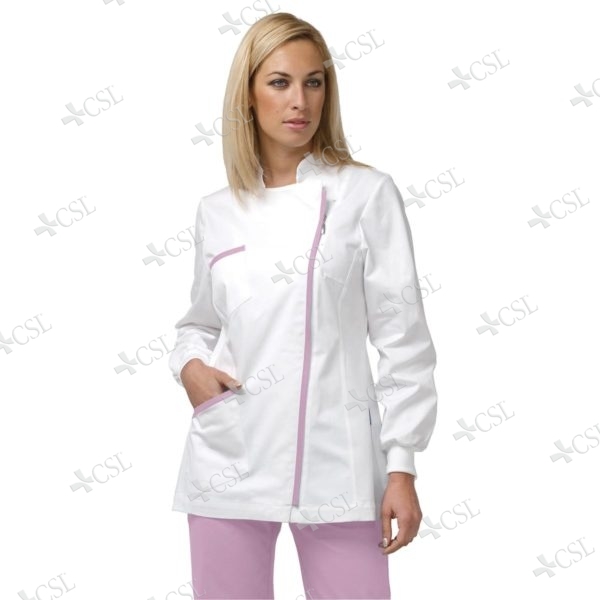 Casacca donna manica lunga profilo lilla