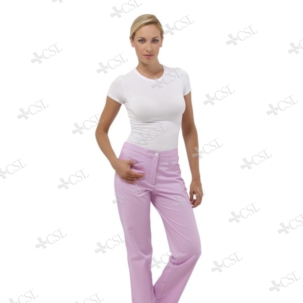Pantalone donna taglio slim lilla