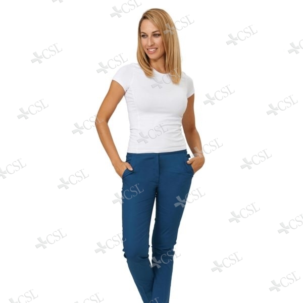 Pantalone donna elasticizzato blu