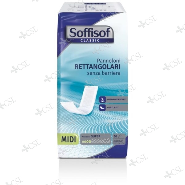 Soffisof rettangolare senza barriera