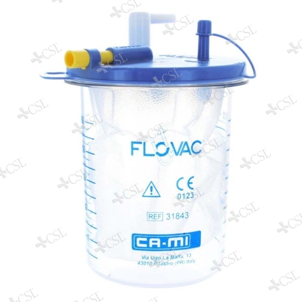 Vaso per sacca monouso Flovac 1L