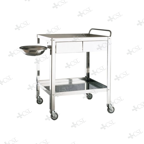 Carrello con cassetti e catino