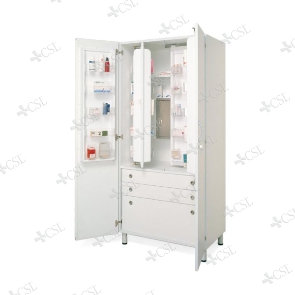 Armadio farmacia con cassetti