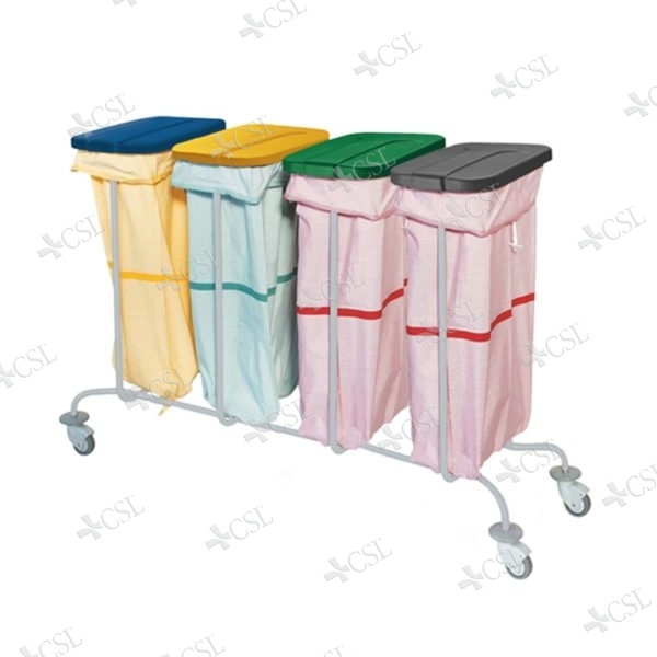 Carrello biancheria 4 sacchi