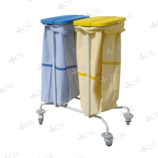 Carrello biancheria 2 sacchi