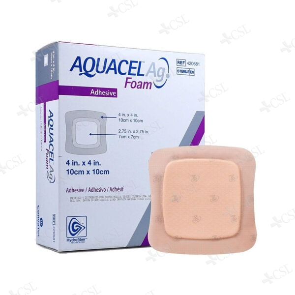 Aquacel Ag Foam bordo adesivo