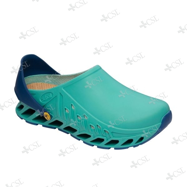 Zoccolo Scholl Evoflex verde smeraldo - blu navy