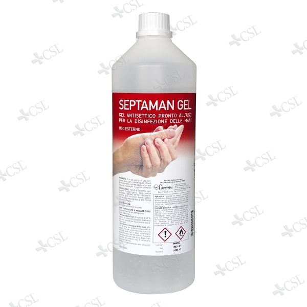 Septaman Gel disinfettante senz’acqua - flacone 1 L