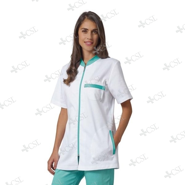 Casacca donna con riporti verdi