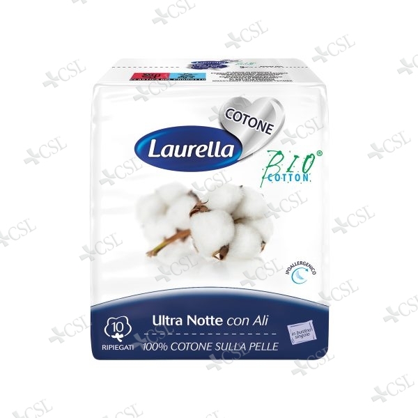 Laurella BIO Cotone ultra notte con ali