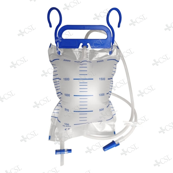 Sacca urina circuito chiuso tubo 120 sterile con supporto