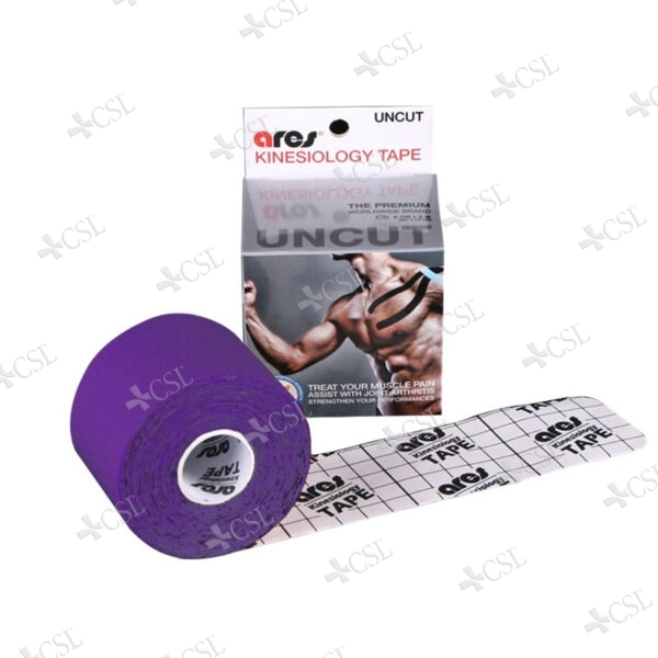 Cerotto Kinesio Tape elastico ARES colore Lilla - cm 5 x 5  m