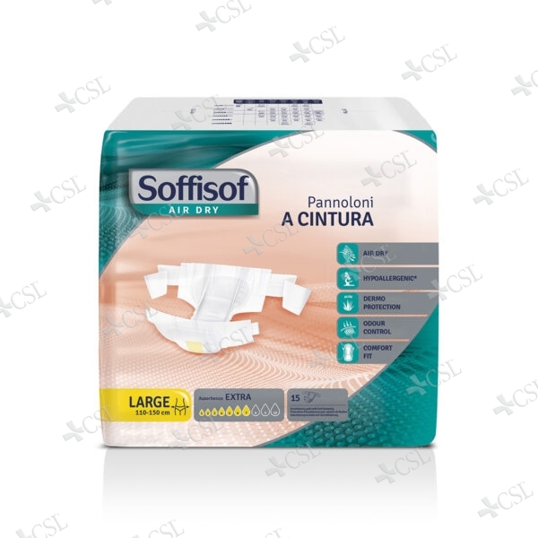 Soffisof Air Dry Extra misura Large - Pannolone a Cintura