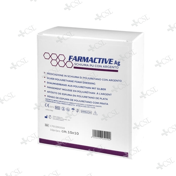 Farmactive AG schiuma Pu con argento
