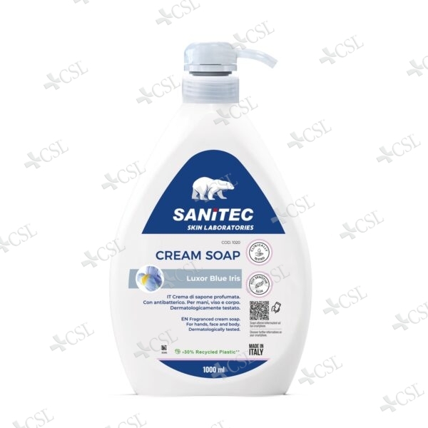 Detergente Crema - Sapone  Blue Iris 1000 ml con erogatore