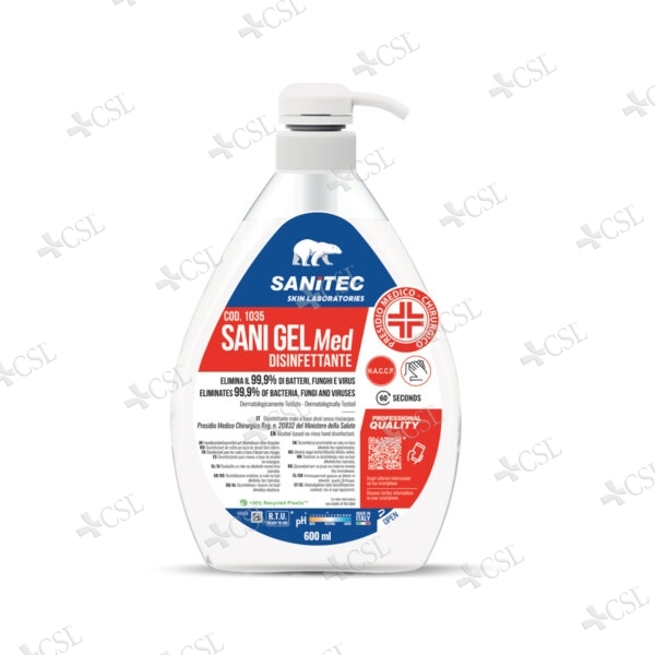 SANI GEL Med gel disinfettante mani 600 ml