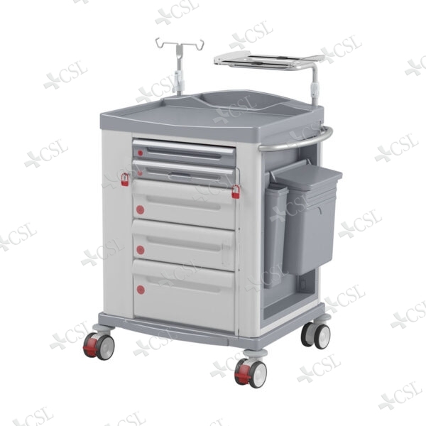 Carrello emergenza SIMPLE WHITE - mm 832 x 714 x 1022 h