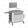 Carrello medicazione SIMPLE WHITE sopralzo - 6 cassetti + 2 grandi - immagine 2