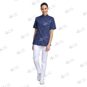 Casacca donna collo coreana - Blu