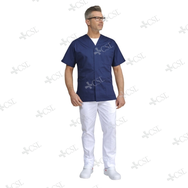 Casacca Unisex aperta davanti - Blu