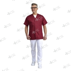 Casacca Unisex aperta davanti - Cherry Bordeaux