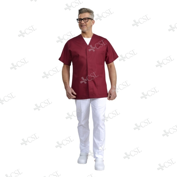 Casacca Unisex aperta davanti - Cherry Bordeaux