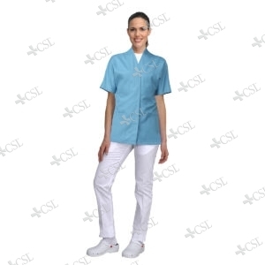 Casacca Unisex aperta davanti - Turchese