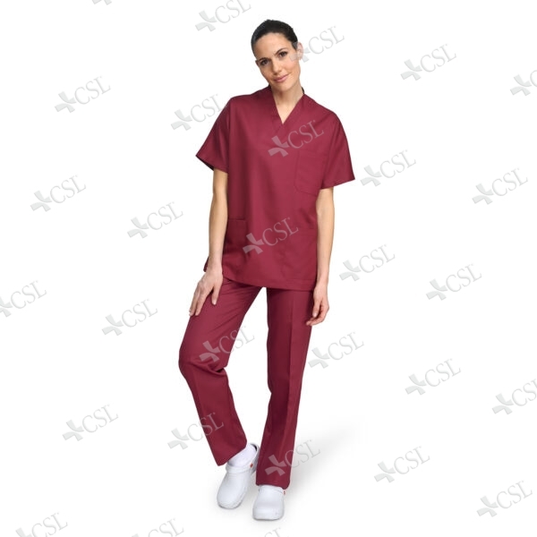 Pantalone unisex celeste cherry bordeaux