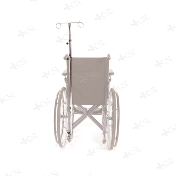 Asta porta flebo per carrozzina pieghevole